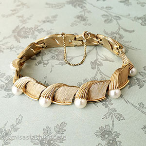 （画像用） Trifari　 トリファリ パール　ブレスレット