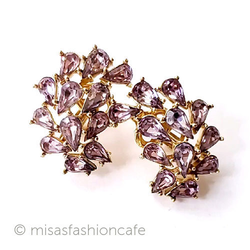 （画像用） Trifari　 トリファリ クリスタル イヤリング