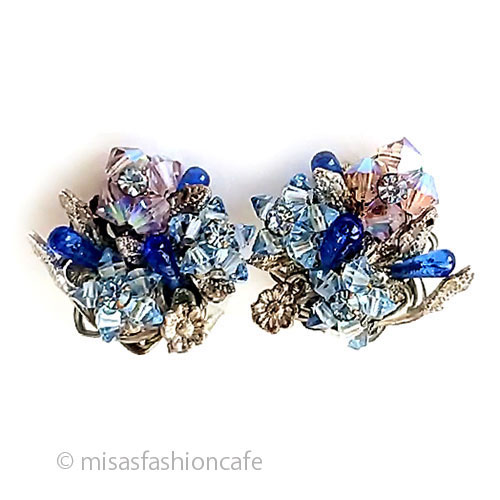 （画像用） Haskell　デザイナー Eugene花イヤリング