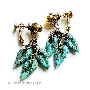 （画像用） ミリアムハスケル　 ガラスの葉ドロップ