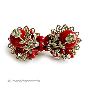 （画像用） アンティークジュエリー 1920年代花イヤリング