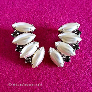 （画像用） ヴィンテージジュエリー パールRS　イヤリング