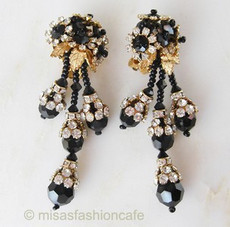 （画像用） Lois Ann イヤリング 豪華 フレンチジェット