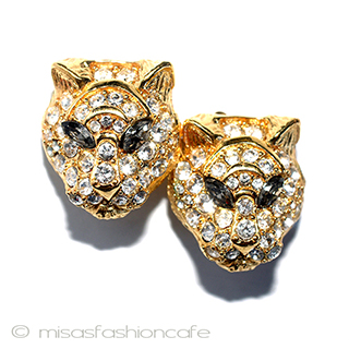 （画像用） Trifari　 トリファリ レオパード　イヤリング