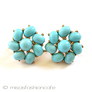 （画像用） Trifari　 トリファリ フラワー　イヤリング