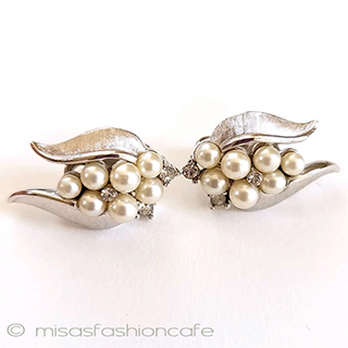 （画像用） Trifari　 トリファリ パールRSイヤリング