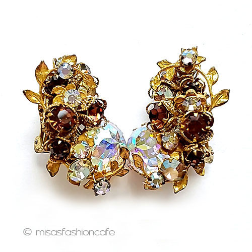 （画像用） DeMarioNYイヤリング クリスタル・フラワー