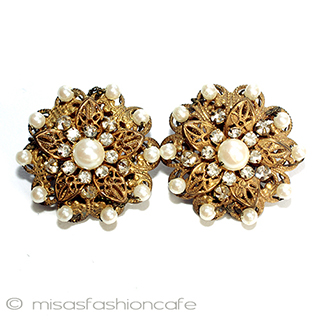 （画像用） ミリアムハスケル フローラルイヤリング