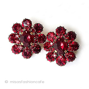 （画像用） Austria　オーストリア製 クリスタル・イヤリング