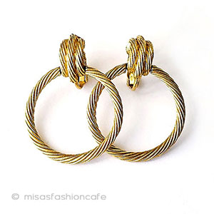 （画像用） TRIFARI　 トリファリ 金フープ　 ピアス