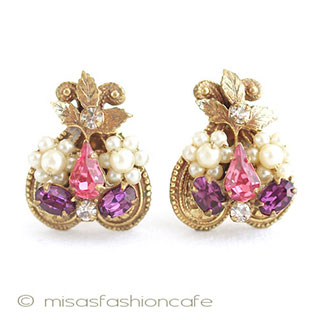 （画像用） Ｒｏｂｅｒｔ　イヤリング 小花パール・ビジュー