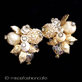 （画像用） Vendome刻印ヴァンドーム バロックパールイヤリング