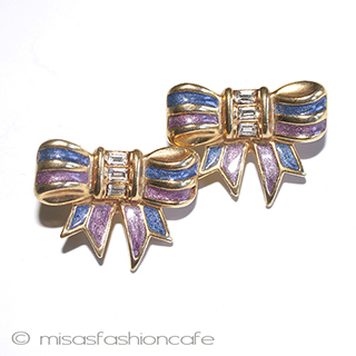 （画像用） Ｔｒｉｆａｒｉ　 トリファリ リボン　ピアス