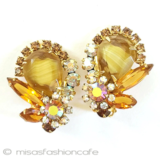 （画像用） Juliana花イヤリング