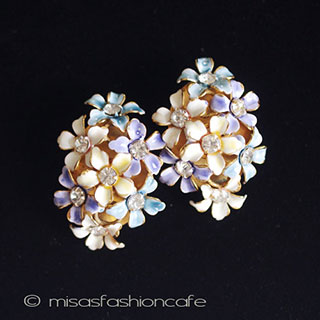 （画像用） ＳＡＮＤＯＲ　イヤリング RSのお花ブーケ