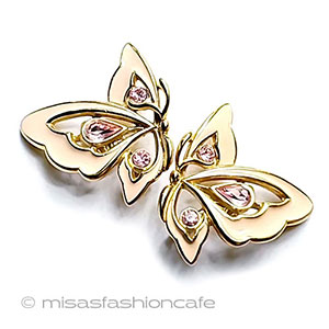 （画像用） Trifari　 トリファリ 金の葉　 イヤリング