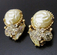 （画像用） バロックパール花イヤリング