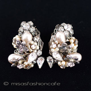 （画像用） Ｒｏｂｅｒｔ　ロバート　 パールの花　イヤリング