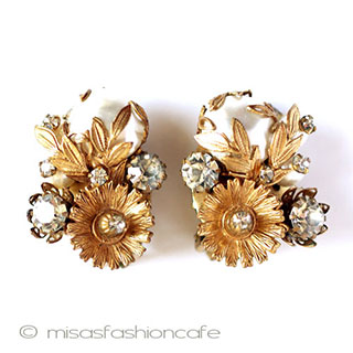 （画像用） パールRS花　イヤリング