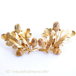 （画像用） Trirfari　 トリファリ どんぐり団栗イヤリング