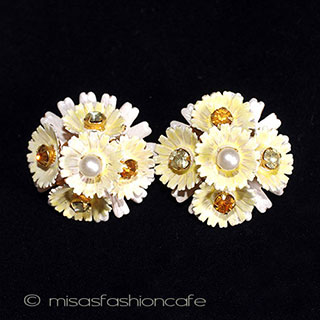 （画像用） Original by Robert ブーケ花イヤリング