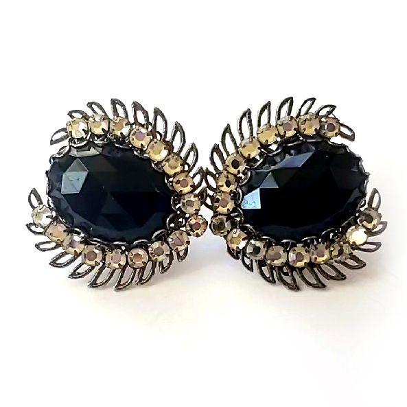 （画像用） ミリアムハスケル刻印 ヴィンテージイヤリング