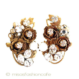 （画像用） Ｒｏｂｅｒｔイヤリング パールRSフラワー