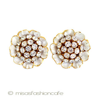 （画像用） ＳＡＮＤＯＲ　イヤリング クリスタルのお花