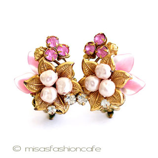 （画像用） Ｒｏｂｅｒｔ　イヤリング パールRSフラワー