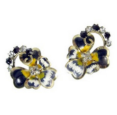 （画像用） 14Kgfスミレのお花イヤリング