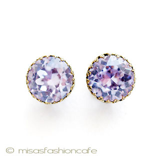 （画像用） Austria　オーストリア刻印 クリスタル・イヤリング