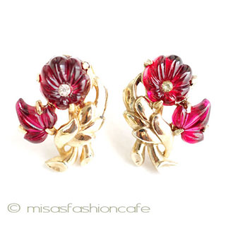 （画像用） アートガラス　イヤリング