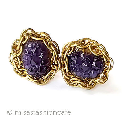 （画像用） ミリアムハスケル刻印 アメジスト・ガラス