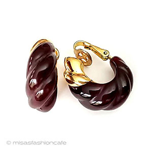 （画像用） Trifari　 トリファリ フープ　イヤリング