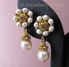 （画像用） Miriam Haskell ミリアムハスケル イヤリング