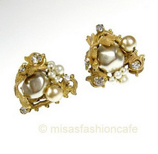 （画像用） Robert ロバート イヤリング 松・バロックパール