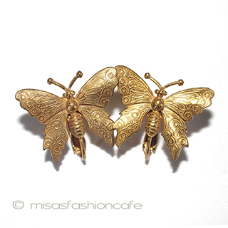 （画像用） ミリアムハスケル　刻印 HASKELL蝶イヤリング