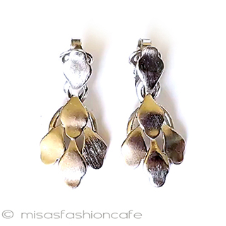 （画像用） ヴィンテージ　トリファリ ドロップ　イヤリング