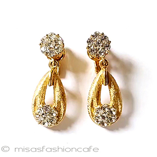 （画像用） Trifari　 トリファリ 花リボンイヤリング