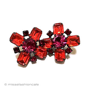 （画像用） ビンテージジュエリー クロス　ピアス