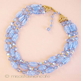 （画像用） Trifari　トリファリ 3連　 ネックレス