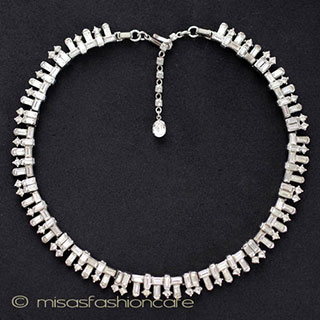 （画像用） Trifari トリファリ クリスタル ネックレス