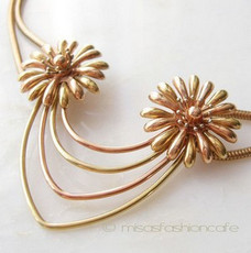 （画像用） Krementz クレメンツ 14Kgfフラワーネックレス