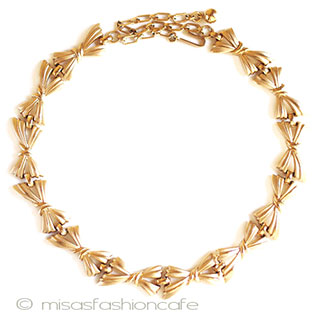 （画像用） Trifari　 トリファリ りぼん　ネックレス