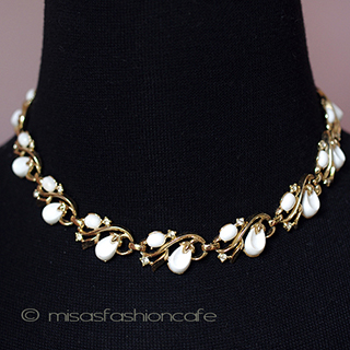 （画像用） Trifari　 トリファリ 花のつぼみ　ネックレス