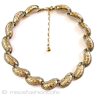 （画像用） Trifari　 トリファリ RS金葉ネックレス