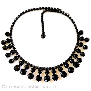 （画像用） フレンチジェット ブラック　ネックレス