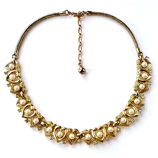 （画像用） Trifari　 トリファリ パール　ハート