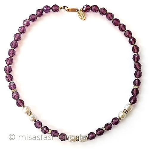 （画像用） ミリアムハスケル刻印 ガラス&バロックパール