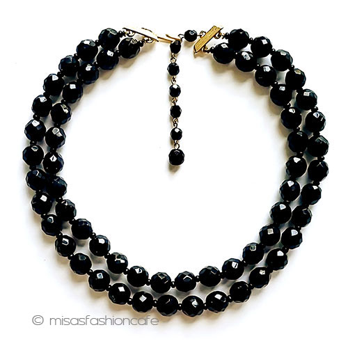 （画像用） LISNER　ネックレス ２連フレンチジェット